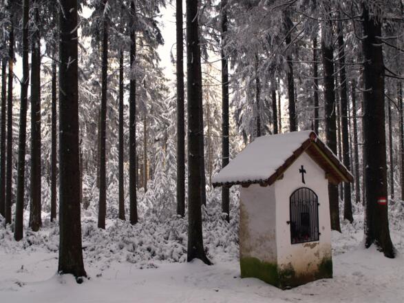 Wegkreuzung 863m mit Marterl