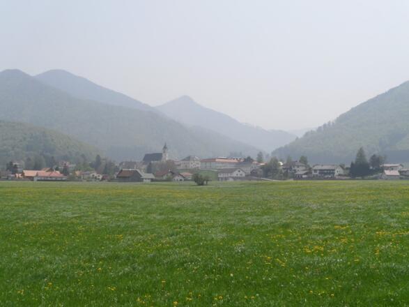 Blick zurück auf Molln.