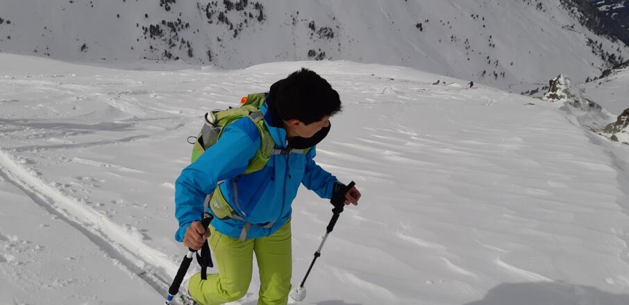 Die Westhänge zum Kleinen Gilfert bieten ideales Skigelände.