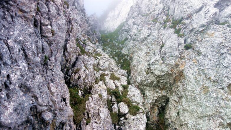 Schlüsselstelle: Ausstieg ~1560m