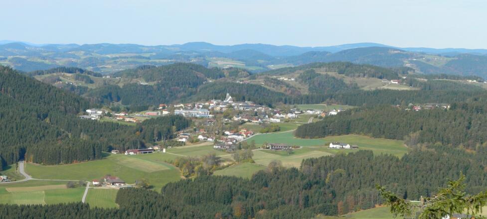Blick nach St. Georgen am Walde