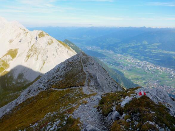 Steig über den Ostgrat der Rumer Spitze