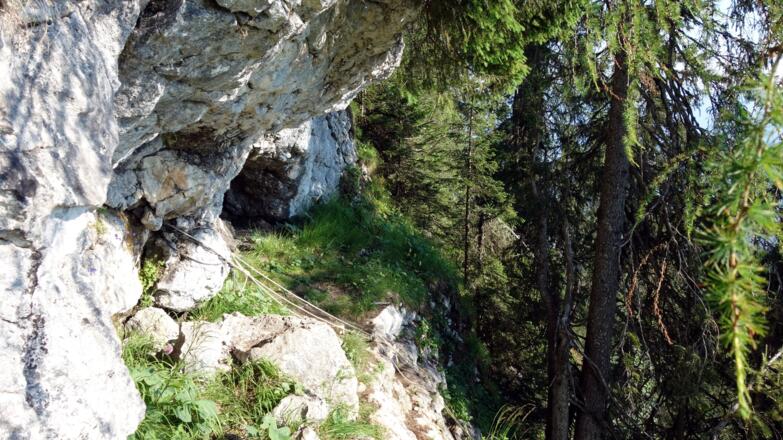 Seil um 1530m, links weiter