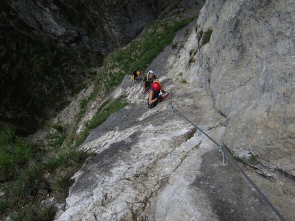 Auf der steiler Rampe (C und B)