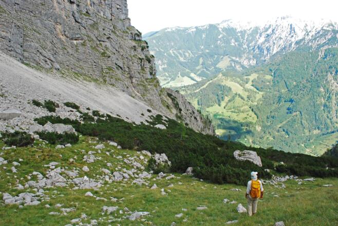 Abstieg durchs untere Turmtal