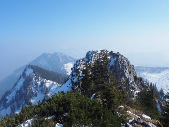 Blick zum Trapez vom Steineckgipfel