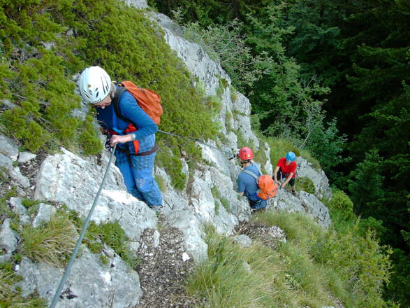 Kurz nach der Einstiegswand (25.6.2002)