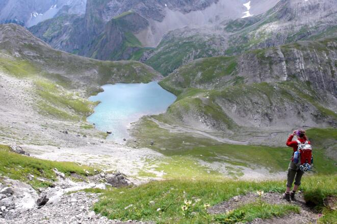 "Auf der Lacke" - der kleine Stausee oberhalb des Württemberger Hauses