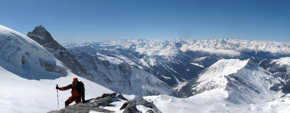 Knapp vor dem Gipfel des Falschen Kaserers.