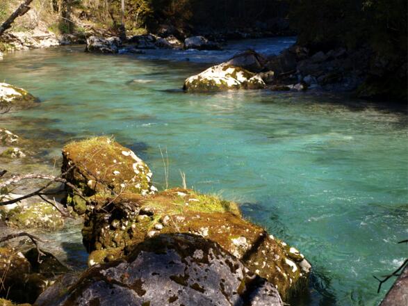 Flötzersteig, an der Steyr bei Tambergau 535 m, erreicht.