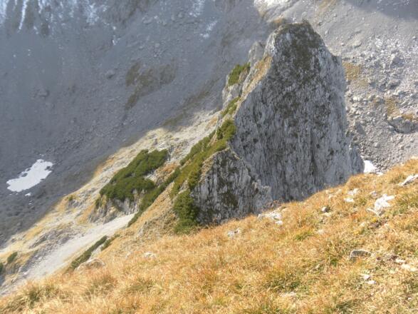 Gipfelsattel und Südgrat