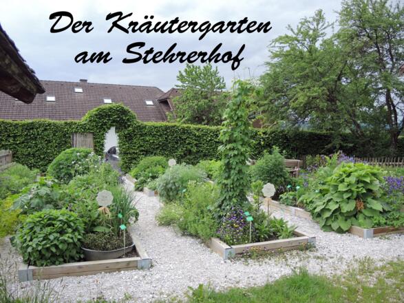 Der Kräutergarten im Stehrerhof.