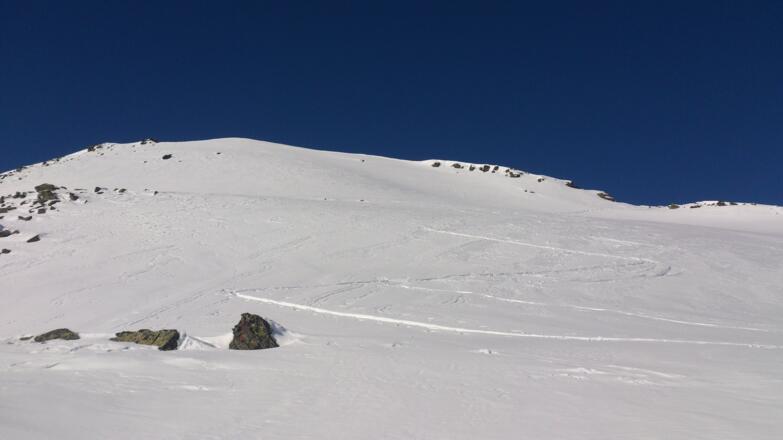 Der Aufstieg im oberen Teil.