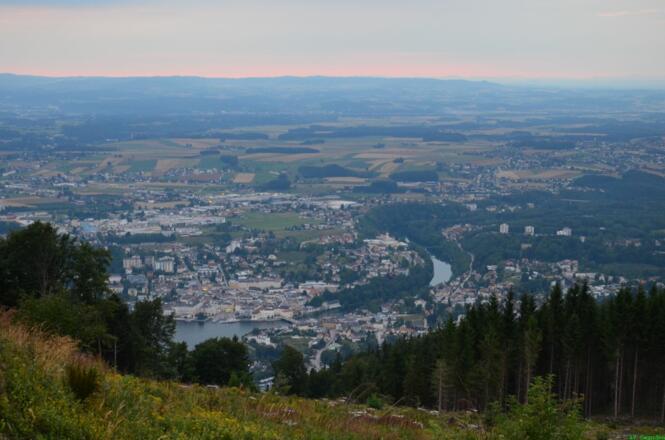 Blick auf Gmunden vom Grünberg