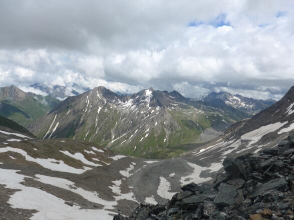 Vom Törl Richtung Nordosten, in der Bildmitte die daberlenke