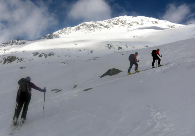 ideals Tourengelände unter dem Schüttalkopf