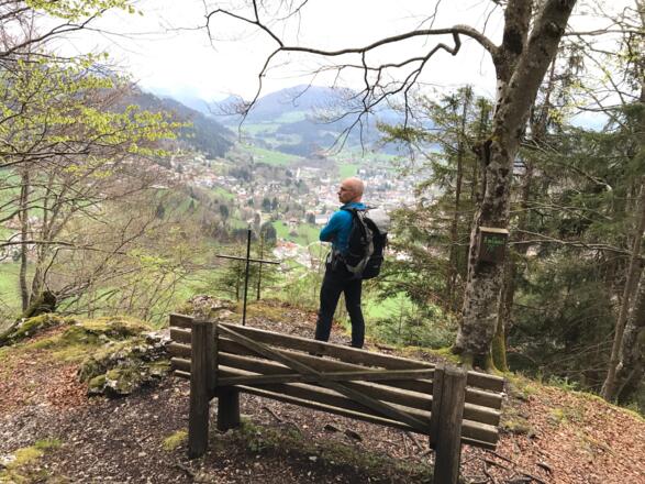 Der Ausblick vom Gunst (787 m) bietet schöne Ausblicke auf Windischgarsten und die Haller Mauern