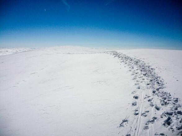 Rückweg über die Firnkuppe