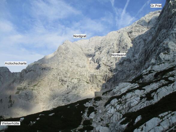 Priel Nordgrat von der Welserhütte