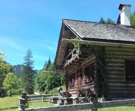 Almhütte auf der Brunntalalm