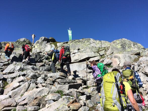 Kurz vor der Hütte.