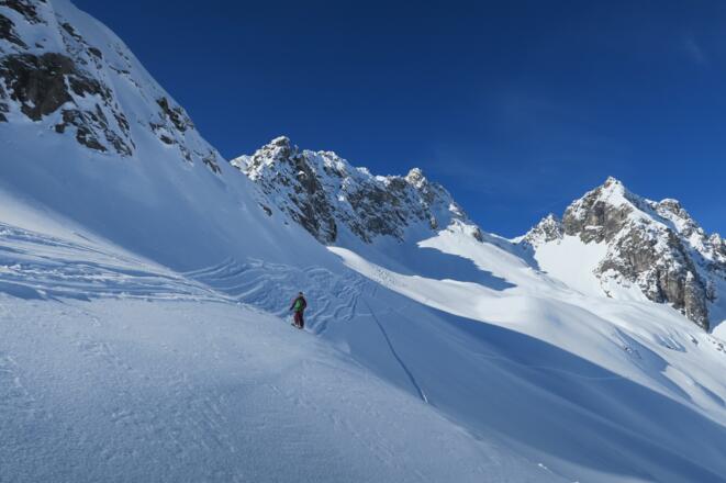 Nordseitige Abfahrtsvariante