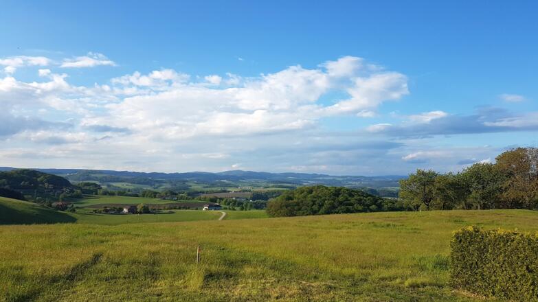 Die Aussicht reicht weit ins Mühlviertel