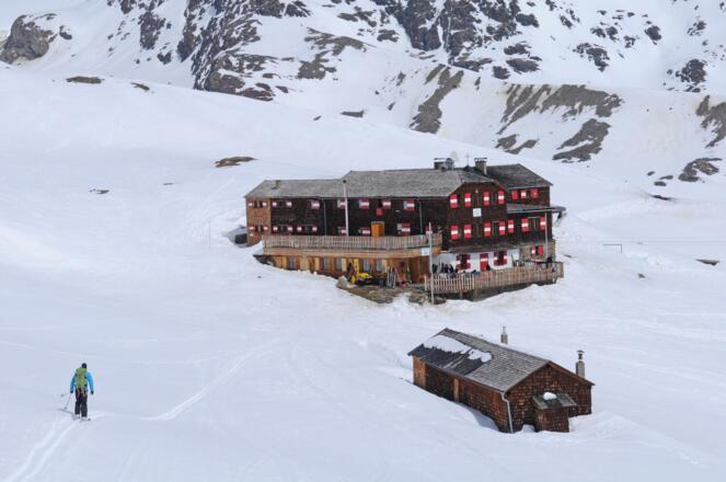 Vernagthütte: beliebter Skitouren-Stützpunkt