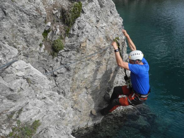 in einer glatten Passage der unteren Variante