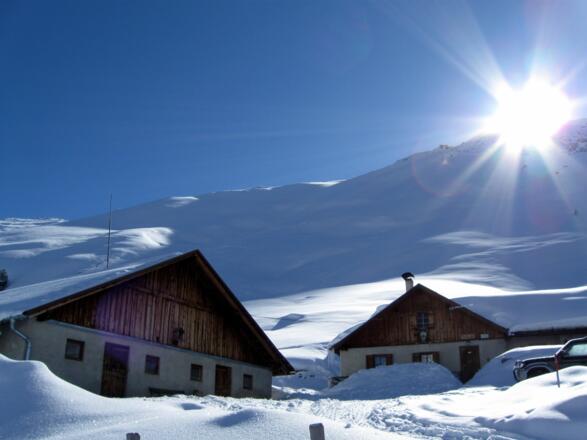 Die Juifenalm im Aufstieg
