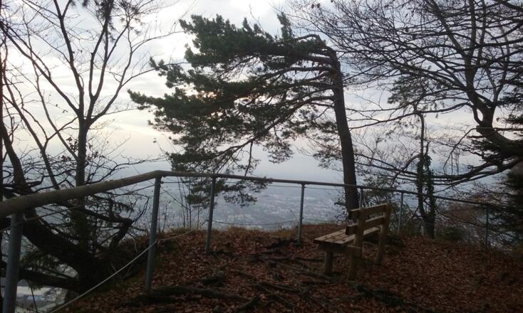 Aussichtspunkt Wolfurt &amp; Kennelbach, Bregenzer Ach und ins Rheintal / view point villages Kennelbach &amp; Wolfurt / river Bregenzer Ach and Rheintal valley