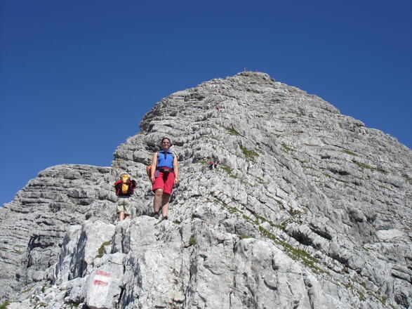 Steilaufschwung am Südostgrat zum Warscheneck