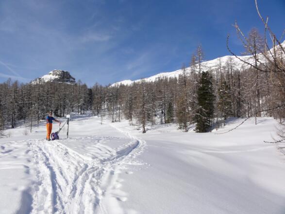 Burgstalleralm (verfallen) mit Eisernem Bergl