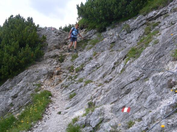 gesicherter Flankenabstieg