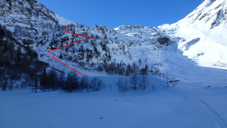 Winteraufstieg zum Keesbalfen