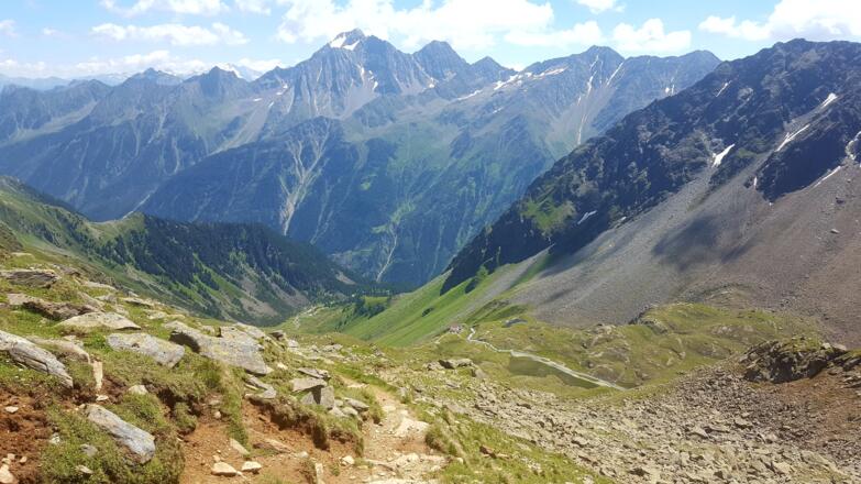 Rückblick zur Hütte