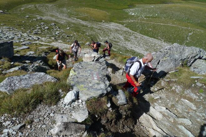 Im Steilstück vor der Hütte