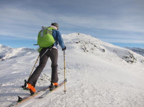 ... und der unspektakuläre Gipfel ist erreicht.