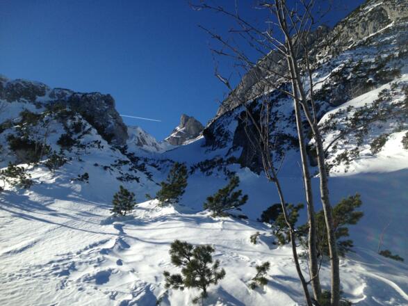 bei guter Schneelage sind die Latschen kein Problem