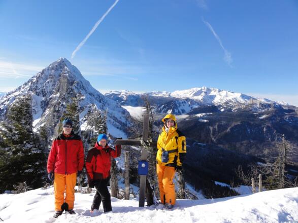 Gipfel mit Kreuz und Warscheneck