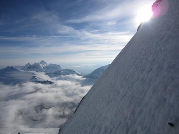 wunderschöne Ausblicke während der gesamten Tour (Wiesbachhorn)
