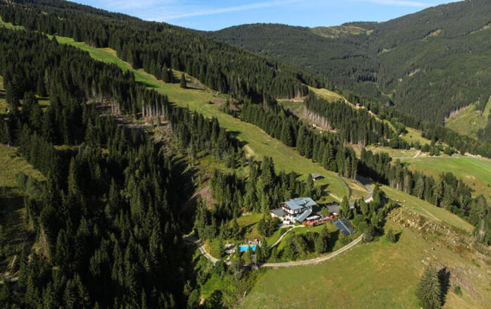 Luftaufnahme Hecherhütte