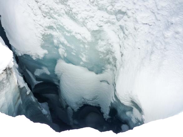 Spalte im Lisener Ferner