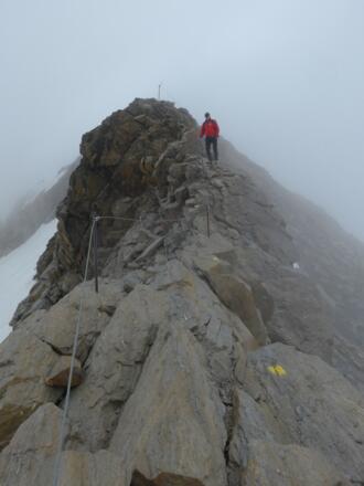 Am Grat Richtung Baumbachspitze