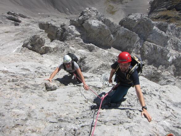 Nachsteiger können hier gut gesichert werden.