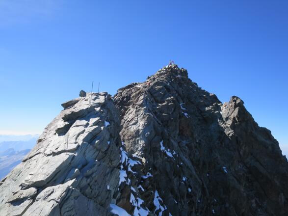 Links der Kleinglockner rechst der Großglockner.