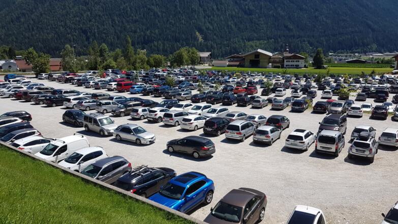 Parkplatz Schlick 2000 - Nein, das ist nicht im Winter!