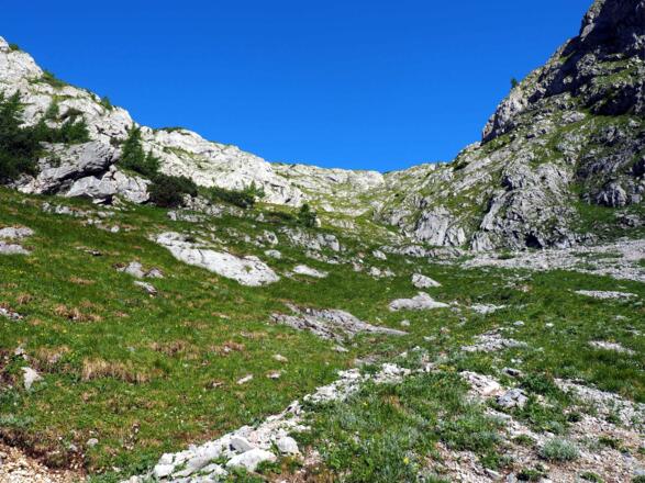 Hochtor nach 2 Std. Anstieg (1720m) gesehen