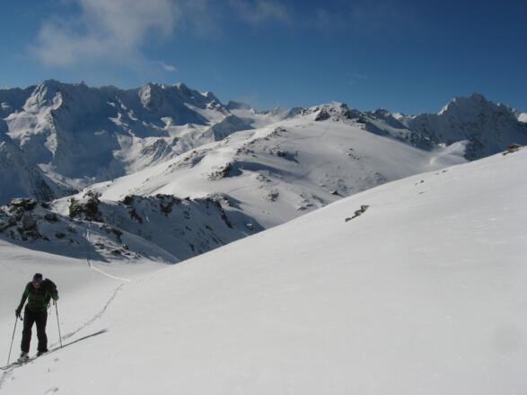 Blick zurück zum Gegenanstieg.