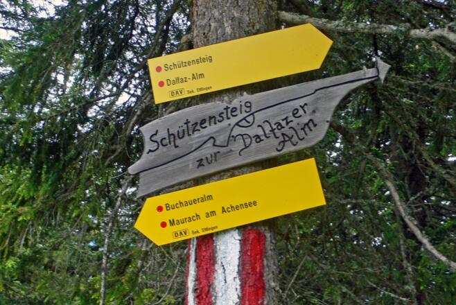 Vorbildliche Ausschilderung